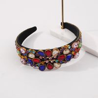 Baroque Fashion Retro Diamond-studded  Headband main image 4