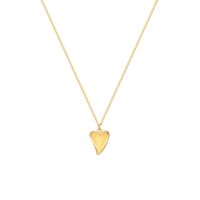 Trend Love Heart  Simple Titanium Steel 18k Gold Necklace main image 6