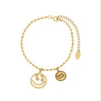 Hip-hop Smiley Face Rice Beads Lucky Good Luck Bracelet main image 6