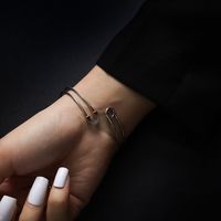 Fashion New  Pin Opening Adjustable Bracelet Bracelet Ring main image 4