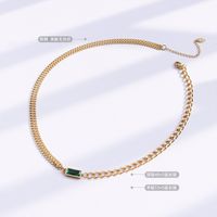 Trendy Chain Zircon Double Chain Stacking Necklace main image 3