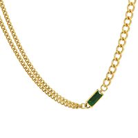 Trendy Chain Zircon Double Chain Stacking Necklace main image 6