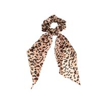 New Knotted  Snake Print Ribbon Hair Scrunchies main image 3