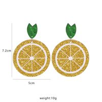 Acrylic Orange Lemon Earrings main image 6