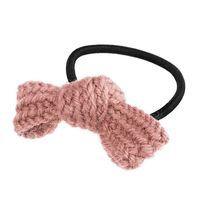 Cute Bow Knot Pure Color Wool Hair Rope main image 3