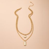 New Simple Metal Pendant Handmade  Necklace main image 1