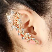 Exquisite Zirkon Mode Diamant Schmetterling Geformte Ohrclip sku image 2