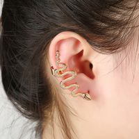 Fashion Exaggerated Snake-shaped Earrings sku image 2