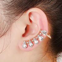 Pearl Zircon Crystal Diamond Ear Clip sku image 1