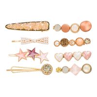 Crystal Pearl Hairpin 8-piece Set sku image 1