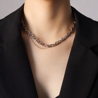 Fashion  Chain Square  Pendant Necklace sku image 3