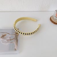 Rhinestone Retro Folds Wide-sided Headband sku image 2
