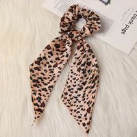 New Knotted  Snake Print Ribbon Hair Scrunchies sku image 1