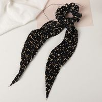 New Knotted  Snake Print Ribbon Hair Scrunchies sku image 3