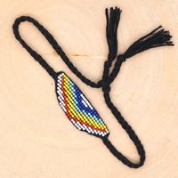 Korean  Miyuki Rice Beads Woven Colorful Hand-beaded Bohemian  Bracelet sku image 1