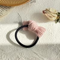 Cute Bow Knot Pure Color Wool Hair Rope sku image 3