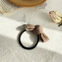 Cute Bow Knot Pure Color Wool Hair Rope sku image 4