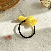 Cute Bow Knot Pure Color Wool Hair Rope sku image 6