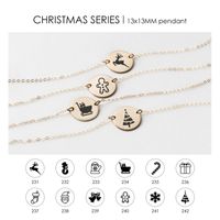 Wholesale 316l Stainless Steel Lettering Necklace Short Gold-plated Clavicle Chain main image 6