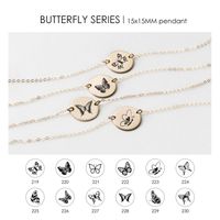 Lettering 316l Titanium Steel Animal Medallion Gold-plated Necklace main image 6