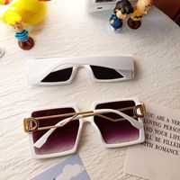 Mode Kleine Quadratische Transparente Sonnenbrille main image 5
