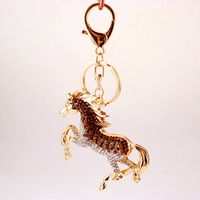 Fashion Zodiac Horse Diamond Keychain main image 4