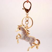 Fashion Zodiac Horse Diamond Keychain main image 5