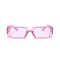 Mode Kleine Quadratische Transparente Sonnenbrille sku image 10