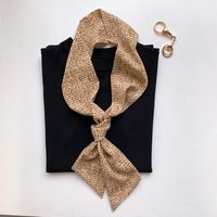 Strip Silk Tie Fashion Scarf sku image 1