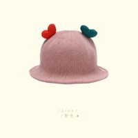 Children's Colorful Heart Knitted Fisherman Hat sku image 5