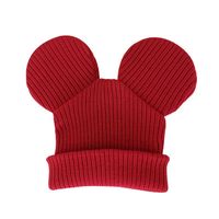 Children's Knitted Big Ear Woolen Hat sku image 2