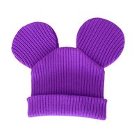 Children's Knitted Big Ear Woolen Hat sku image 1