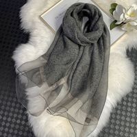 Fashion Elegant Wool Long Silk Scarf sku image 1