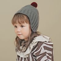 Children's Warm Ear Protection Woolen Cap main image 4