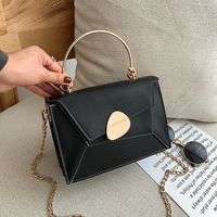 Korean Stitching Shoulder Messenger Portable Small Square Bag sku image 4