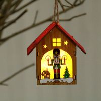 Weihnachten Leuchtend Zusammengesetztes Holzhaus sku image 2