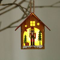 Weihnachten Leuchtend Zusammengesetztes Holzhaus sku image 3