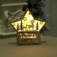 Luminous Wooden Five-pointed Star Ornaments sku image 3