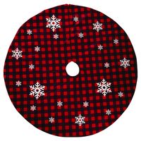 Christmas Lattice Snowflake Tree Skirt sku image 1