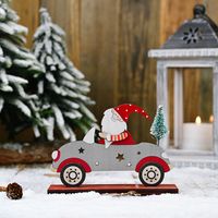 Santa Claus Driving With A Small Tree Ornaments sku image 1