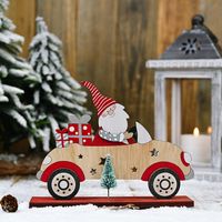 Santa Claus Driving With A Small Tree Ornaments sku image 3