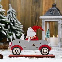 Santa Claus Driving With A Small Tree Ornaments sku image 4