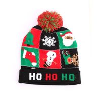 New  Knitted Woolen Colorful Luminous Knitted  Christmas Hat main image 3