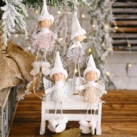 New Christmas Decoration Supplies Fluffy Wings Girl Pendant main image 1