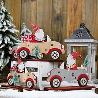 Santa Claus Driving With A Small Tree Ornaments main image 6