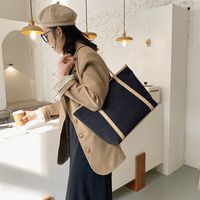 New Trendy Simple Portable Large-capacity Fashion One-shoulder Handbag main image 5