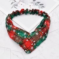 Christmas Woolen Snowflake Fashion Knotted Headband sku image 6