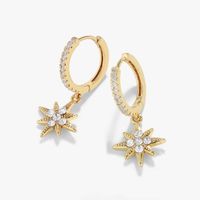 Creative Cute Star Zircon Earrings main image 1