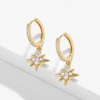 Creative Cute Star Zircon Earrings main image 3