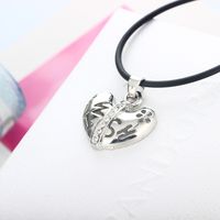 Fashion  Trendy Heart-shaped Letter Necklace main image 3